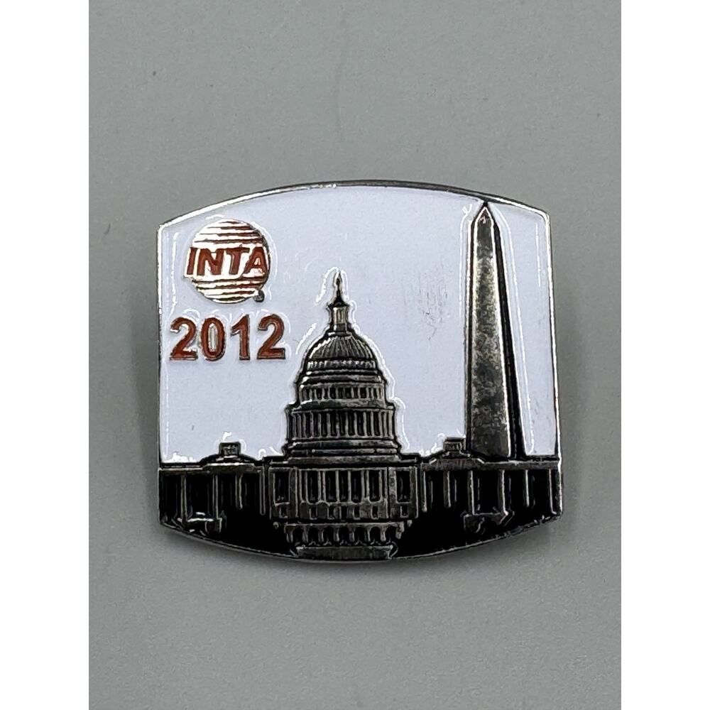 2012 INTA International Trademark Association Washington Capital Lapel Pin